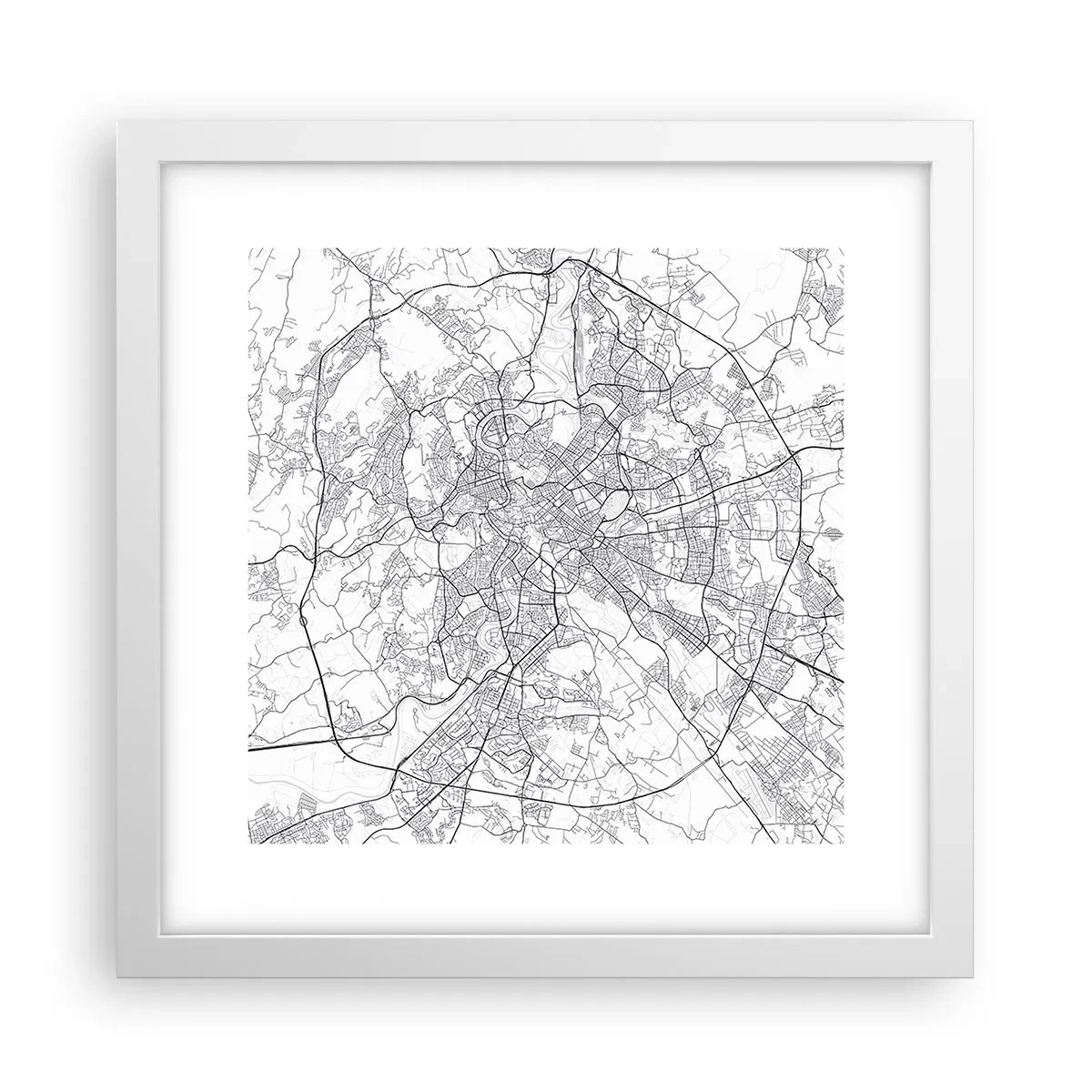 Poster in einem weißen Rahmen - Römischer Kreis - 30x30 cm