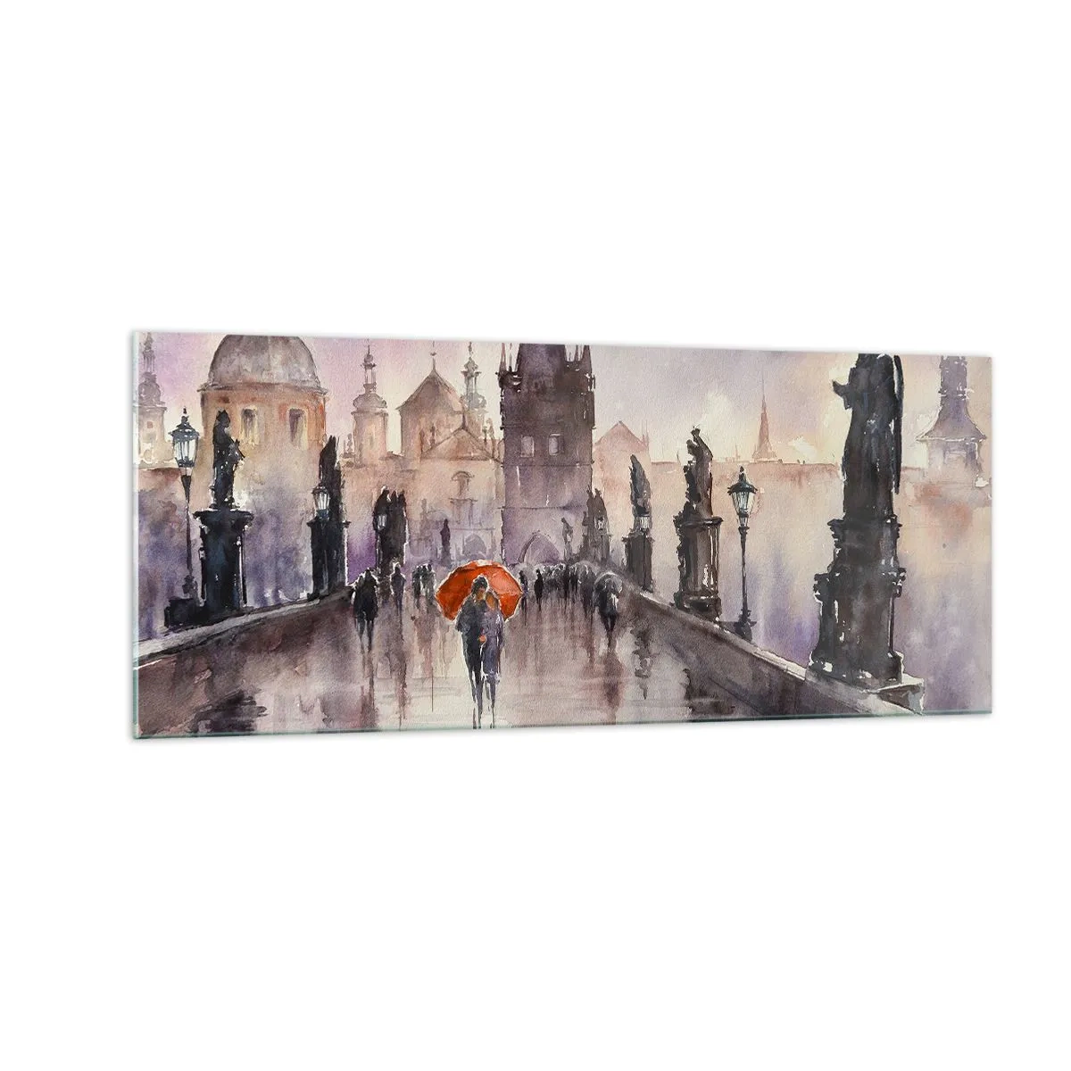 Glasbild - Bild auf glas - Leute verändern sich nicht - 100x40 cm