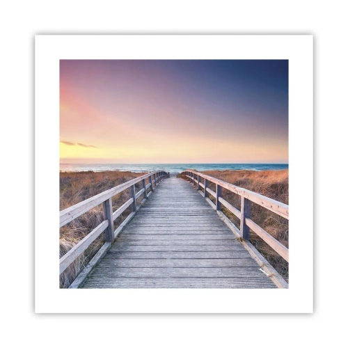 Poster - Baltische Abend-Aurora - 40x40 cm