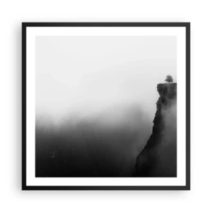 Poster in einem schwarzem Rahmen - Am Rande der Welt - 60x60 cm