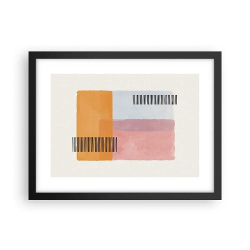 Poster in einem schwarzem Rahmen - Von Ecke zu Ecke - 40x30 cm