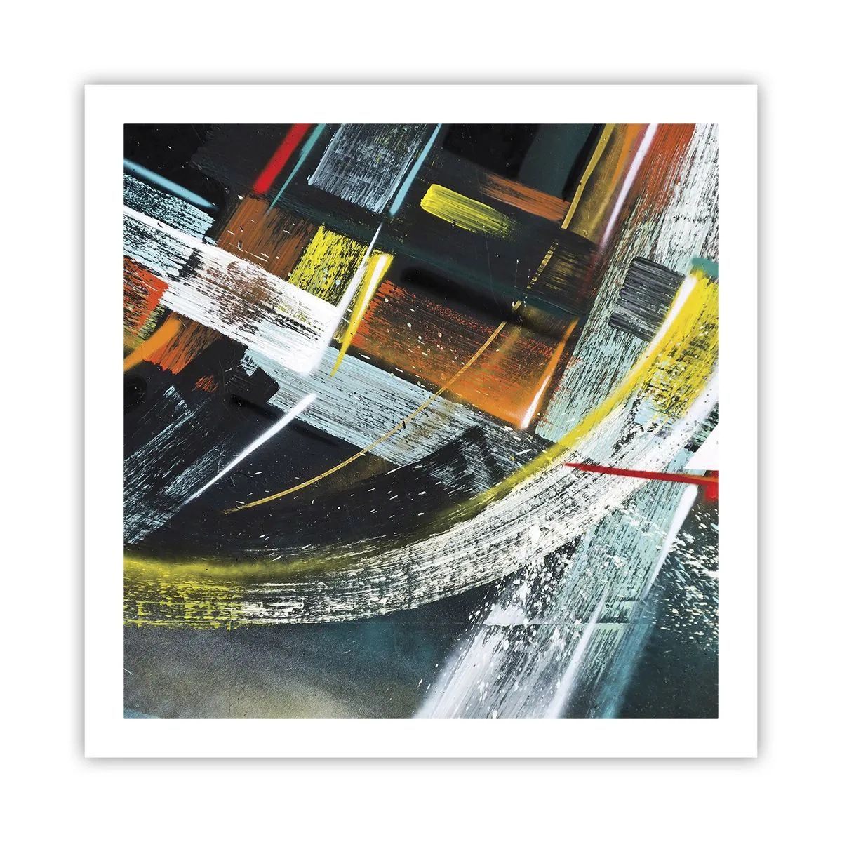 Poster - Energie der Bewegung - 60x60 cm