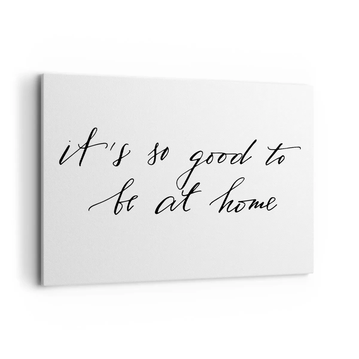 Bild auf Leinwand - Leinwandbild - Kalligrafischer Schriftzug auf weißem Hintergrund - 100x70cm - Die ganze Wahrheit - Moderne Wanddekoration für Wohnzimmer und Schlafzimmer ARTTOR