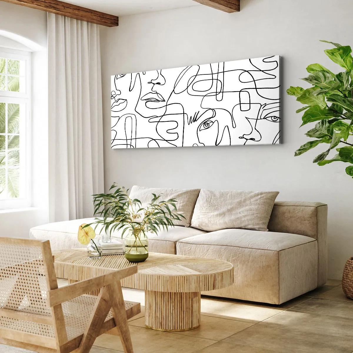 Bild auf Leinwand - Leinwandbild - In verworrenen Gefühlen - 100x40 cm