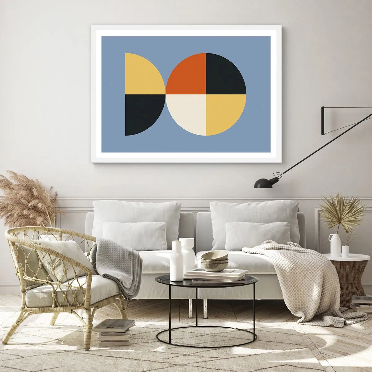 Poster in einem weißen Rahmen - Beobachte und zähle - 50x40 cm