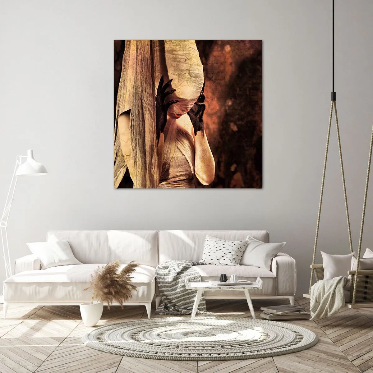 Bild auf Leinwand - Leinwandbild - Zwischen Gut und Böse - 40x40 cm