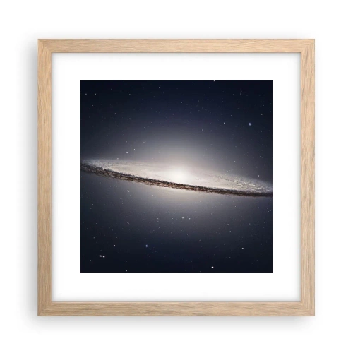 Poster in einem Rahmen aus heller Eiche - Vor langer Zeit in einer weit entfernten Galaxie ... - 30x30 cm
