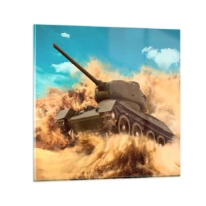 Glasbild - Bild auf glas - Nicht zu besiegen - 30x30 cm