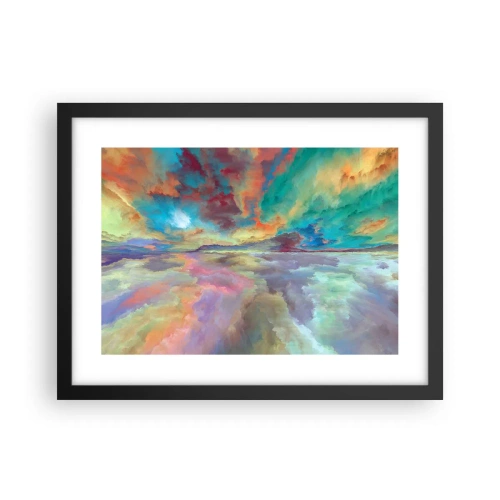 Poster in einem schwarzem Rahmen - Zwei Himmel - 40x30 cm