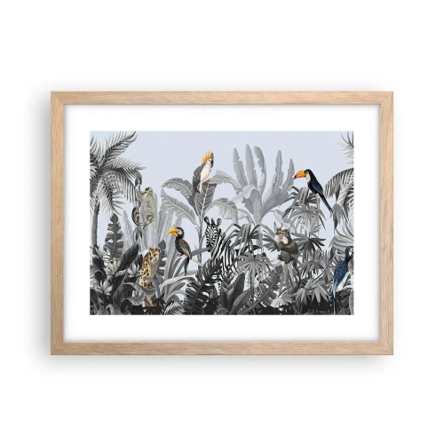 Poster in einem Rahmen aus heller Eiche - Afrikanisches Märchen - 40x30 cm