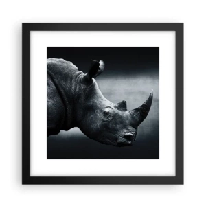 Poster in einem schwarzem Rahmen - Richtiges Profil - 30x30 cm