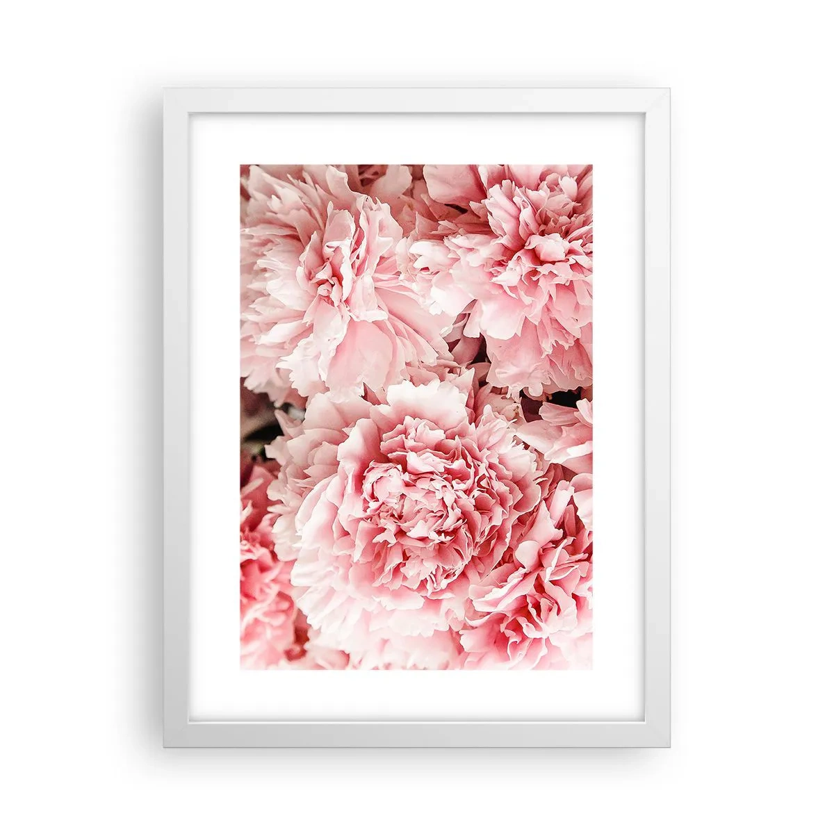 Poster in einem weißen Rahmen - Rosa Traum - 30x40 cm