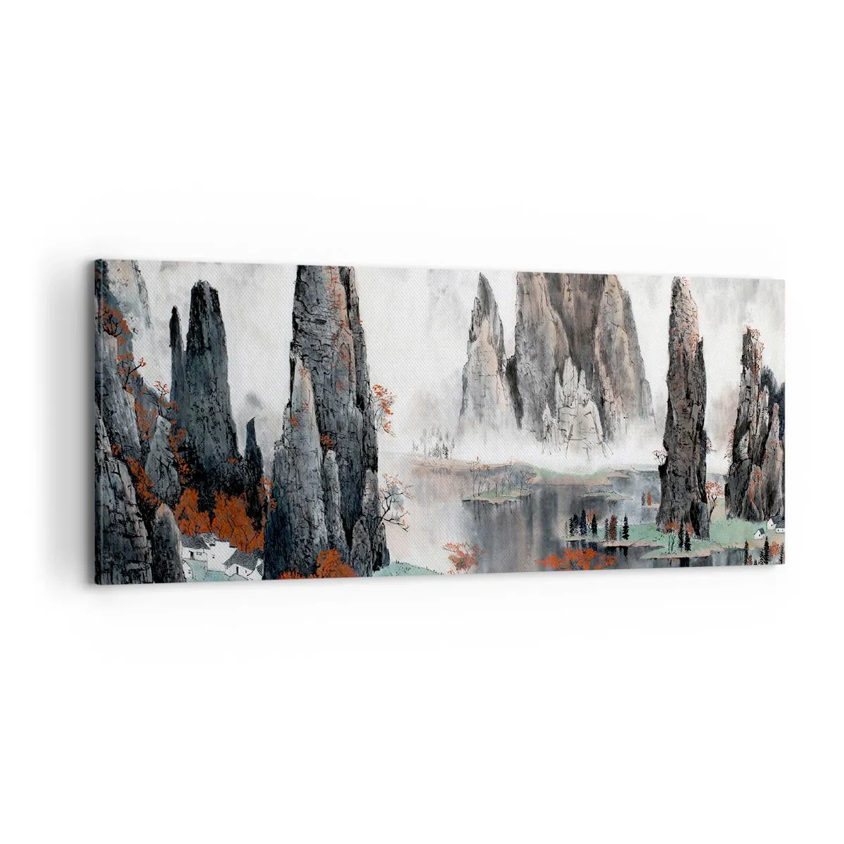 Bild auf Leinwand - Leinwandbild - Mächtige Wächter - 100x40 cm