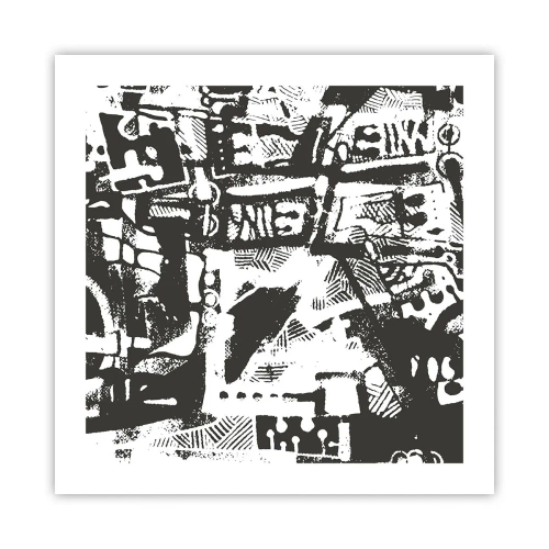 Poster - Ordnung oder Chaos? - 50x50 cm