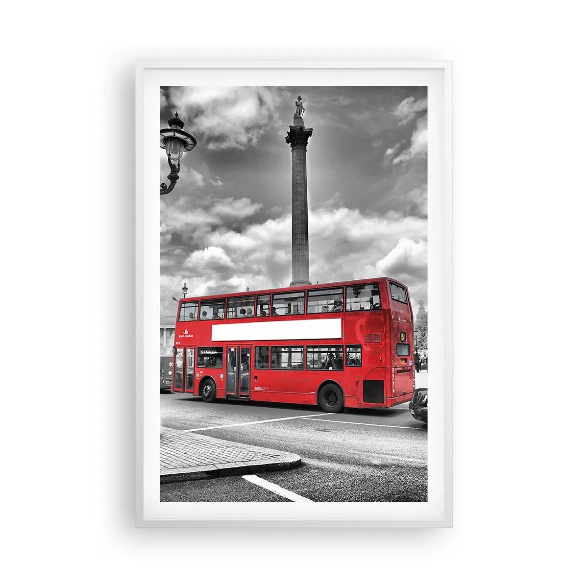 Poster in einem weißen Rahmen - Der wahre Blutkreislauf der Stadt - 61x91 cm