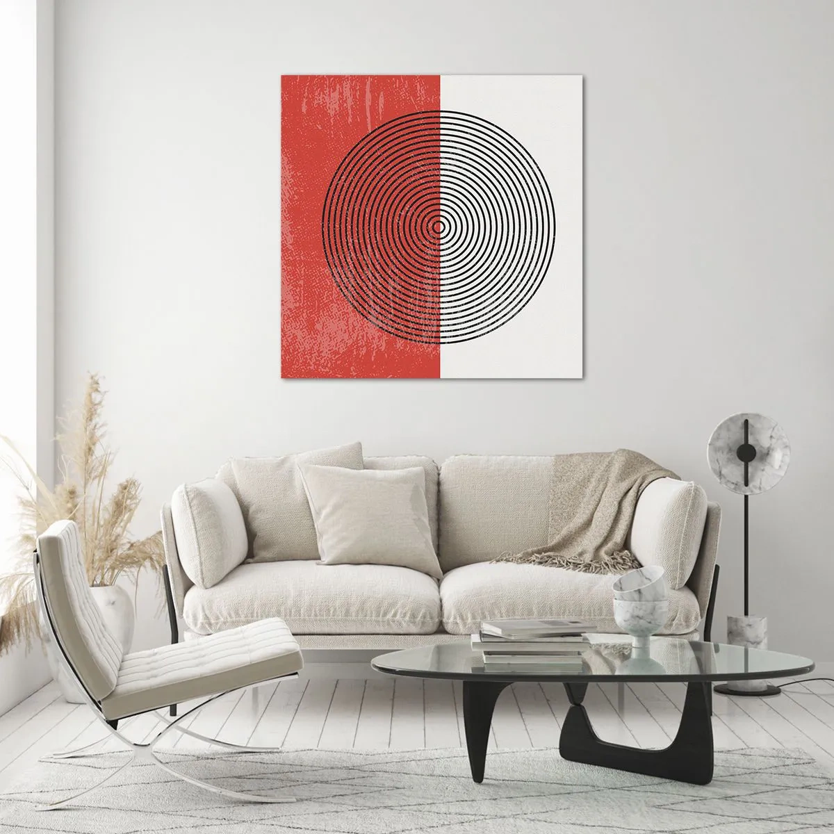 Glasbild - Bild auf glas - Auf den Punkt gebracht - 60x60 cm