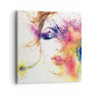 Bild auf Leinwand - Leinwandbild - Regenbogenschwindel - 30x30 cm