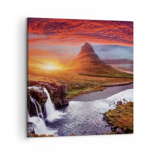 Bild auf Leinwand - Leinwandbild - Ein Blick auf Mittelerde - 50x50 cm