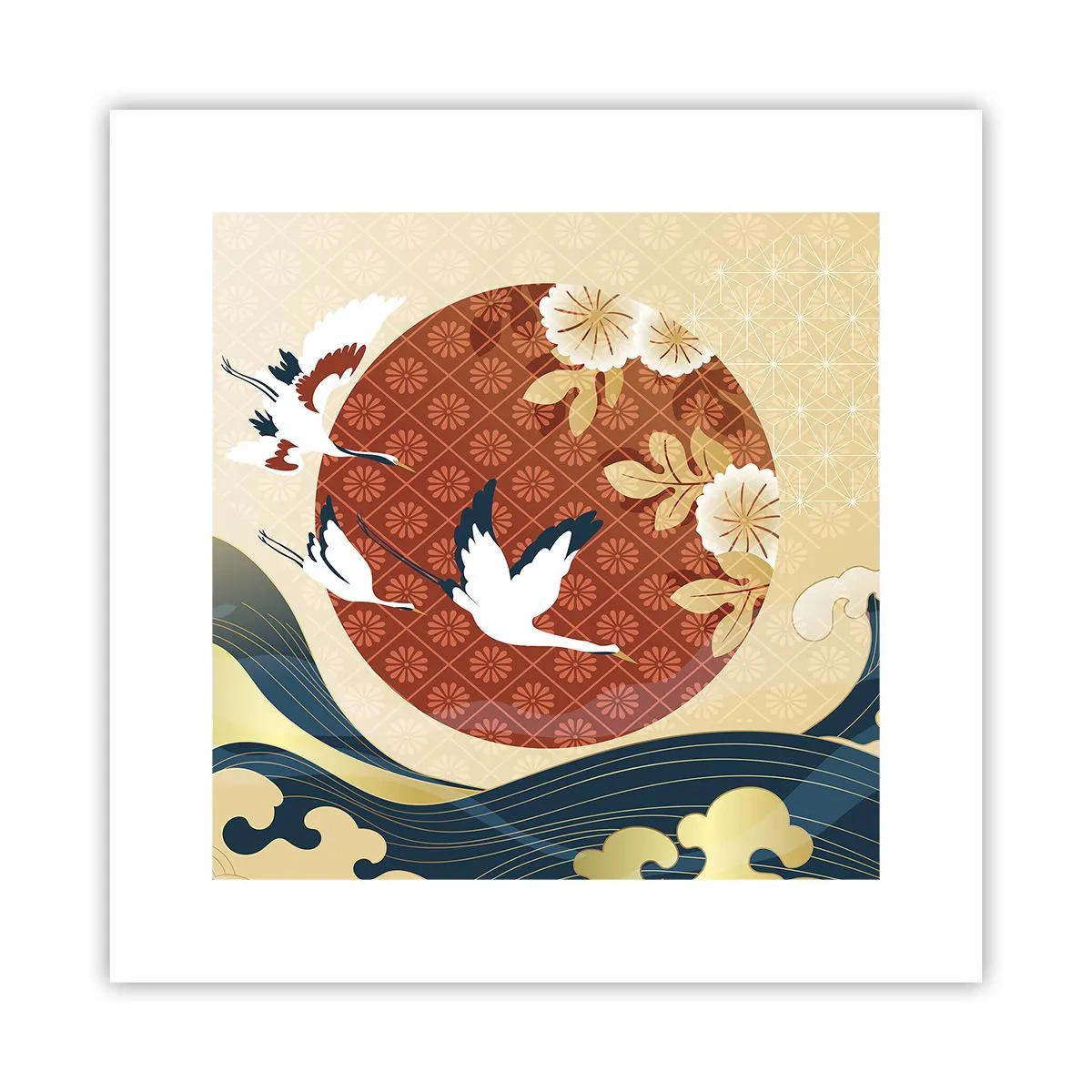 Poster - Japanisches Märchen - 30x30 cm