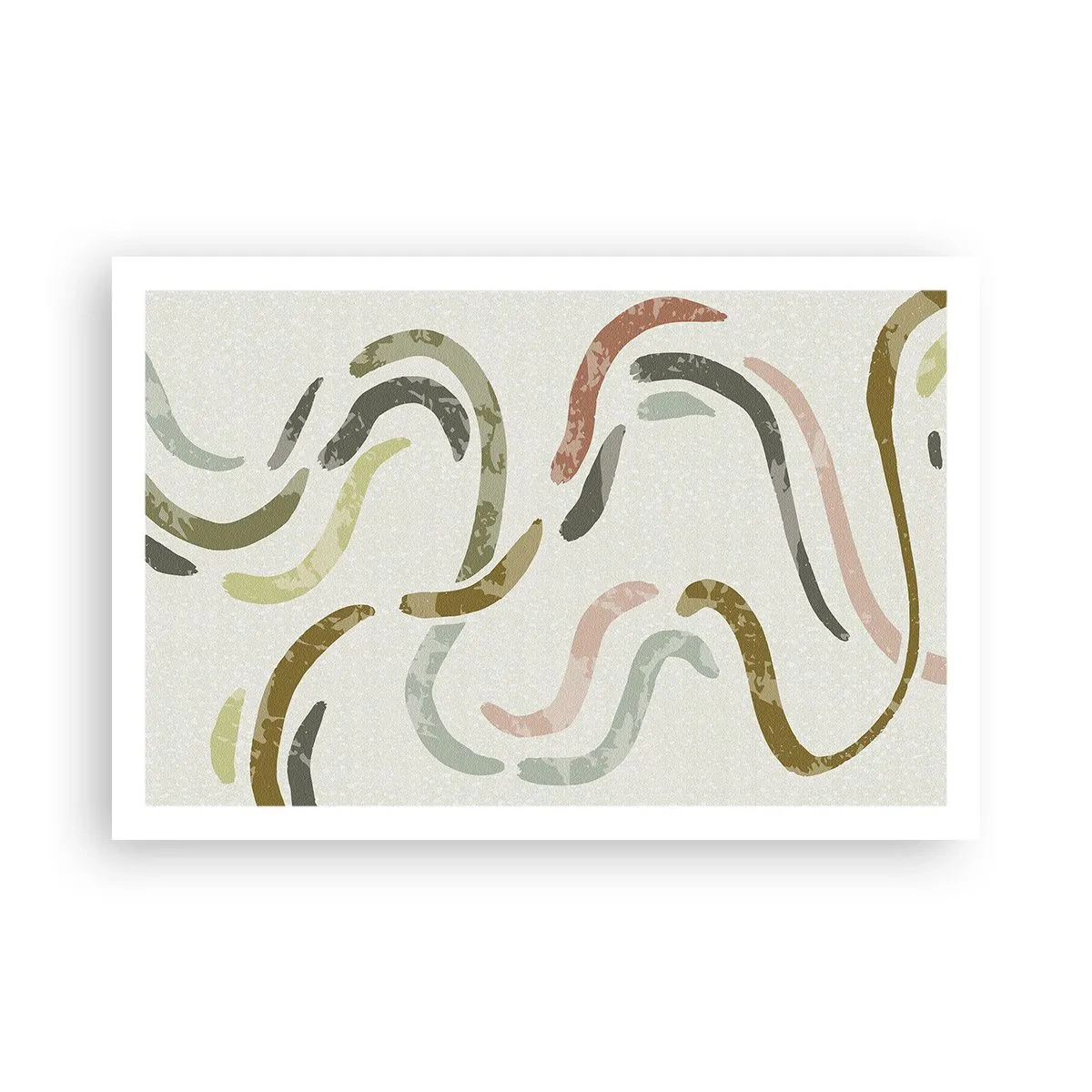 Poster - Fröhlicher Tanz der Abstraktion - 91x61 cm