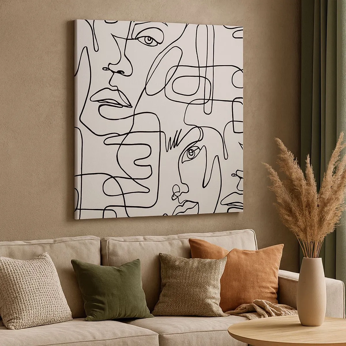 Bild auf Leinwand - Leinwandbild - In verworrenen Gefühlen - 30x30 cm