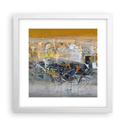 Poster in einem weißen Rahmen - Alles wird gut - 30x30 cm