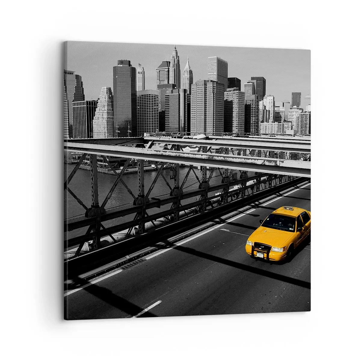 Bild auf Leinwand - Leinwandbild - Die Farbe einer Großstadt - 50x50 cm