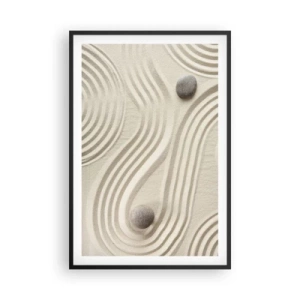 Poster in einem schwarzem Rahmen - Ein Hauch von Wärme - 61x91 cm