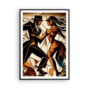 Poster in einem schwarzem Rahmen - Tanz der Passion und Leidenschaft - 70x100 cm