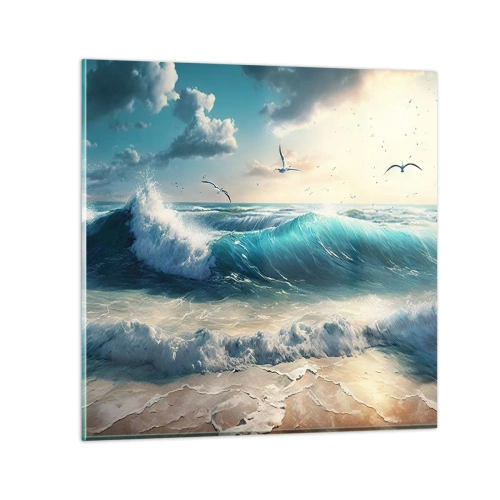 Glasbild - Bild auf glas - Es summt nur für dich - 40x40 cm