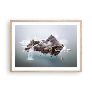 Poster in einem Rahmen aus heller Eiche - Mit dem Auge eines Surrealisten - 70x50 cm