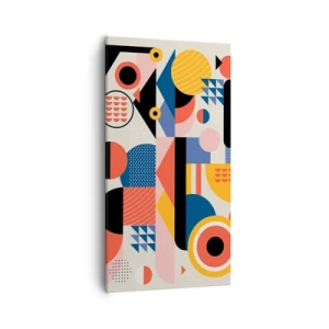 Bild auf Leinwand - Leinwandbild - Komposition: Na, los, spiel! - 55x100 cm