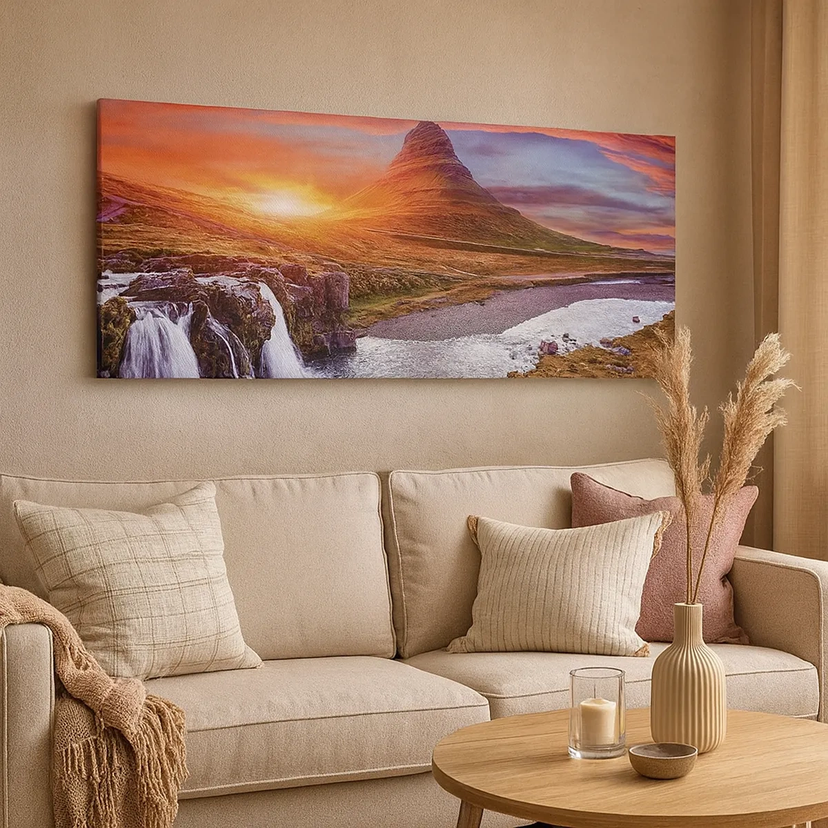 Bild auf Leinwand - Leinwandbild - Ein Blick auf Mittelerde - 30x30 cm