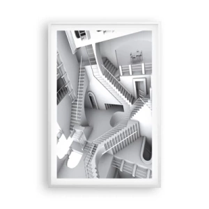 Poster in einem weißen Rahmen - Die Paradoxien des Weltraums - 61x91 cm