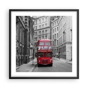 Poster in einem schwarzem Rahmen - Der Alltag muss nicht grau sein - 50x50 cm