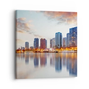 Bild auf Leinwand - Leinwandbild - Die monumentale Ruhe von Paris - 30x30 cm