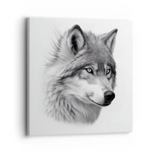 Bild auf Leinwand - Leinwandbild - Alpha – ohne Zweifel - 30x30 cm