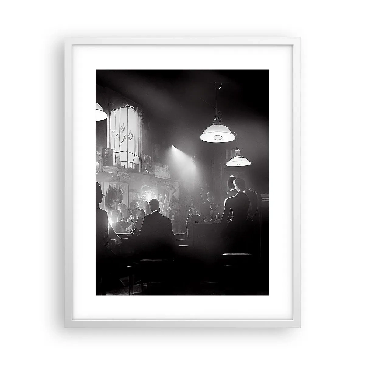 Poster in einem weißen Rahmen - In Jazz-Atmosphäre - 40x50 cm