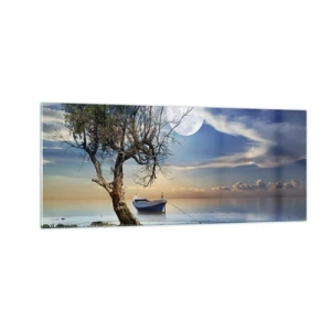 Glasbild - Bild auf glas - Ist das das Ende oder der Anfang? - 100x40 cm