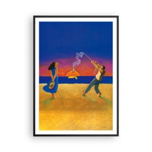 Poster in einem schwarzem Rahmen - Mehr als ein Sternchen vom Himmel - 70x100 cm