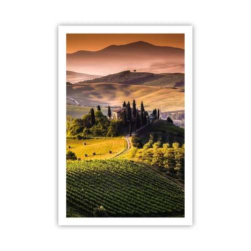 Poster - Arkadien - die toskanische Landschaft - 61x91 cm