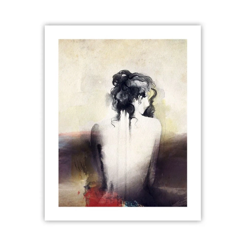 Poster - Glatte Linien, ovale Formen - 40x50 cm