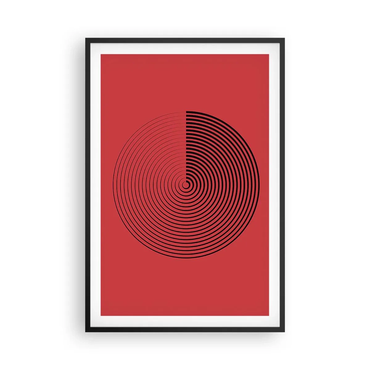 Poster in einem schwarzem Rahmen - Kreisbewegung - 61x91 cm