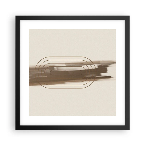 Poster in einem schwarzem Rahmen - Ein Hauch von Grau - 40x40 cm