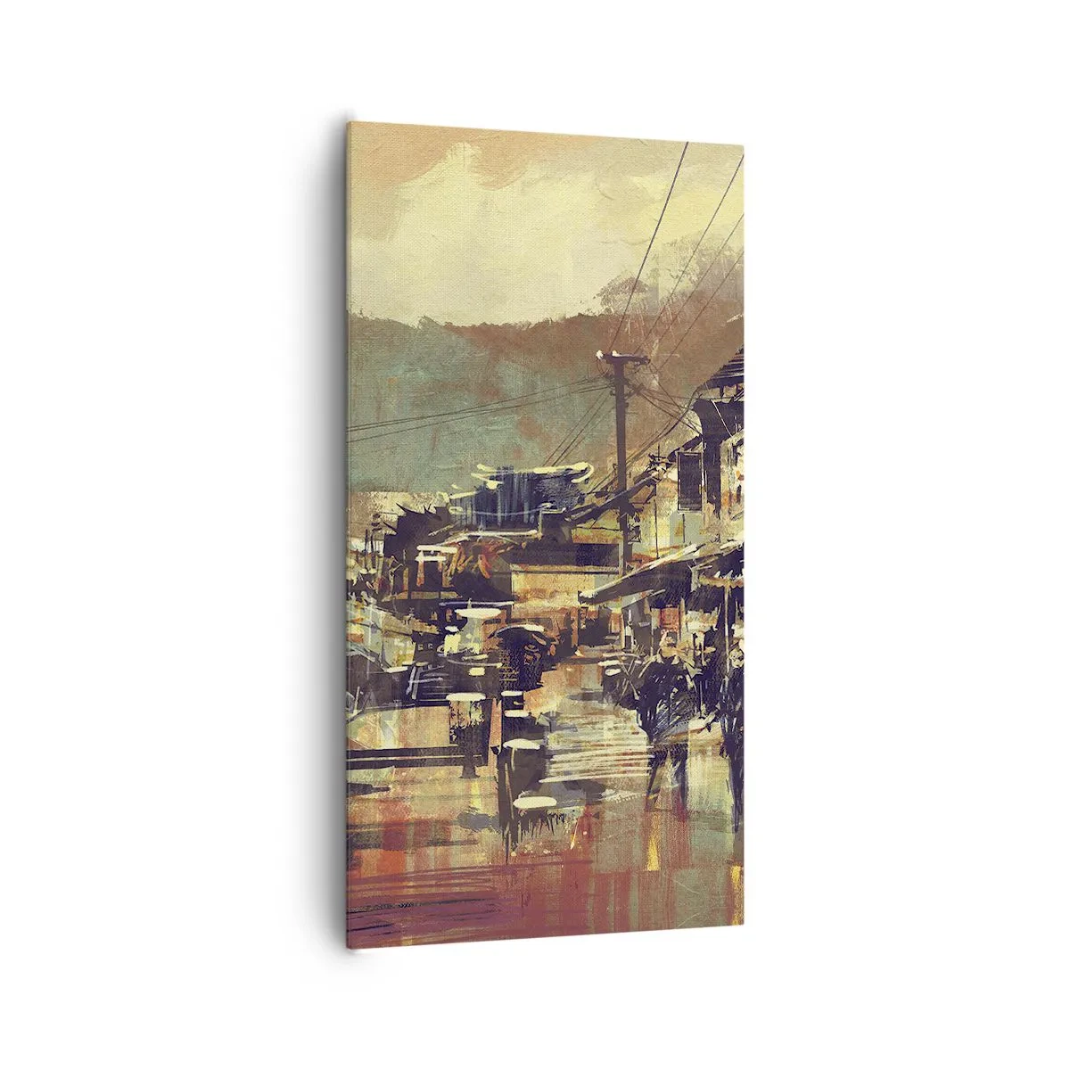 Bild auf Leinwand - Leinwandbild - Das Leben als Reichtum an Grau - 65x120 cm