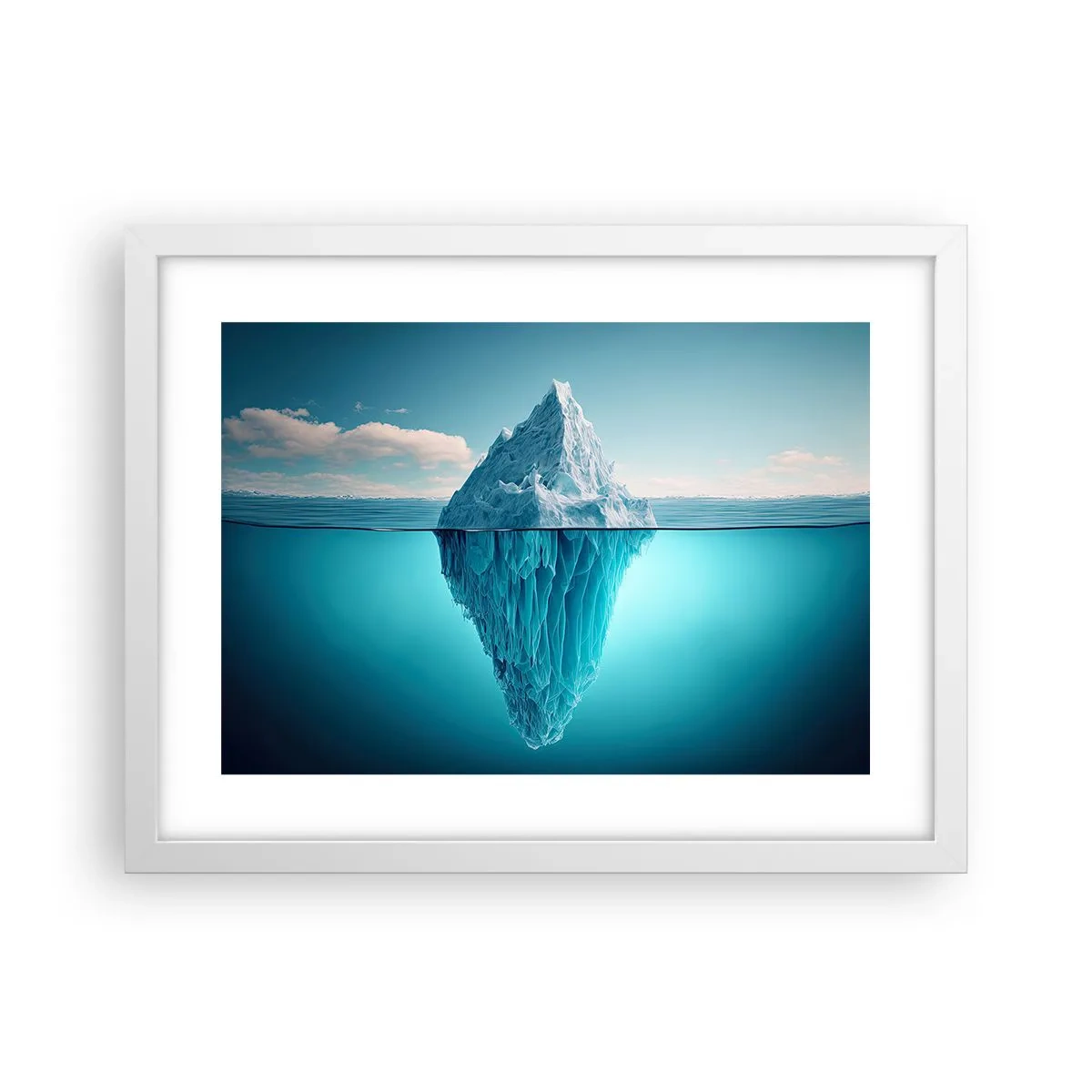 Poster in einem weißen Rahmen - Königin des Eises - 40x30 cm