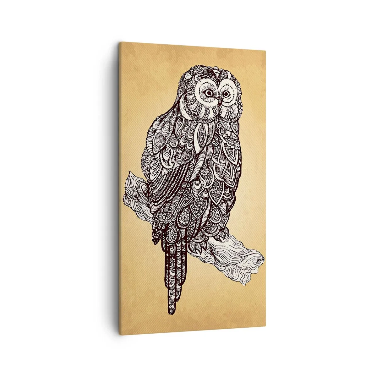 Bild auf Leinwand - Leinwandbild - Kunstvolle Ornamente der Weisheit - 45x80 cm