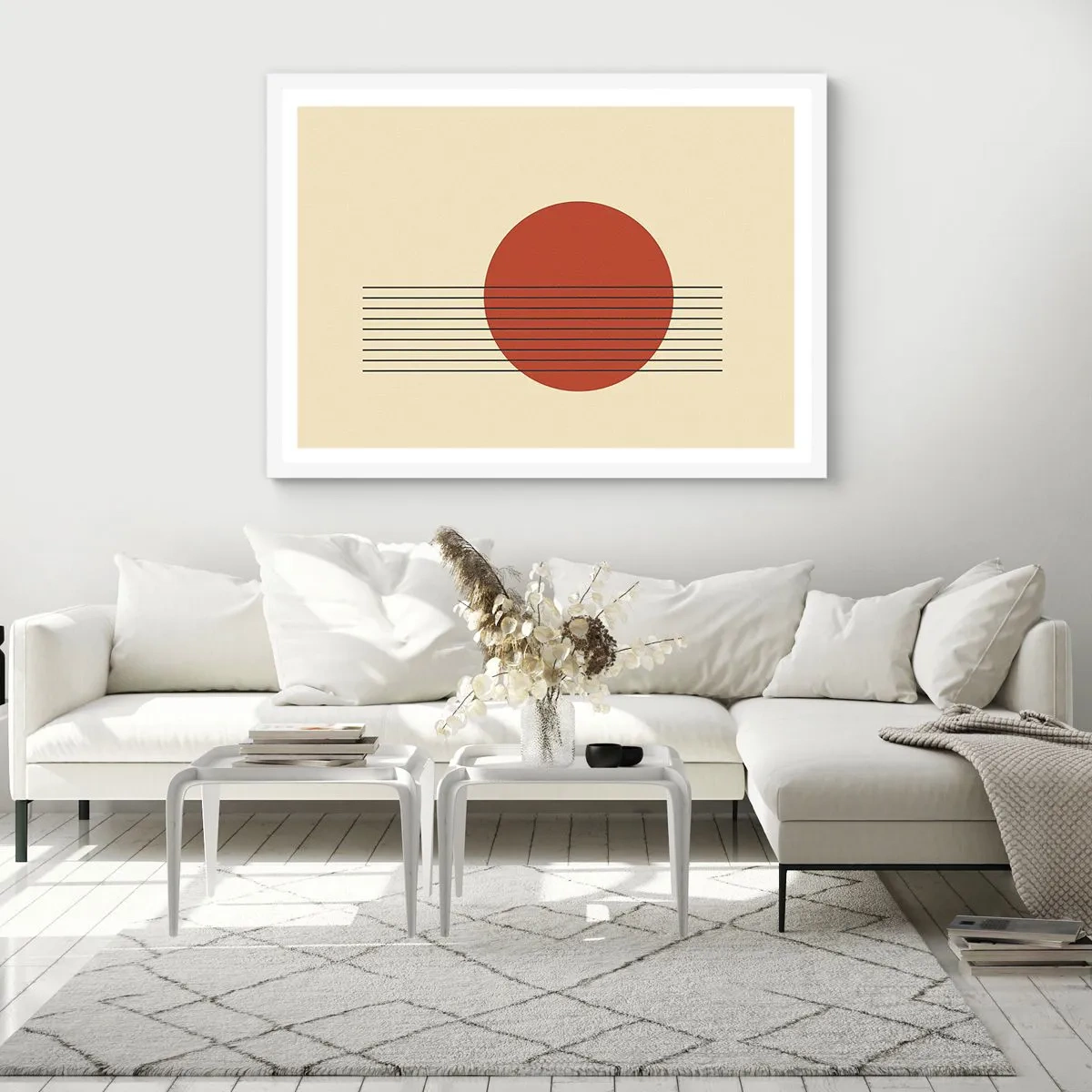 Poster in einem weißen Rahmen - Immer wieder und weiter - 40x30 cm