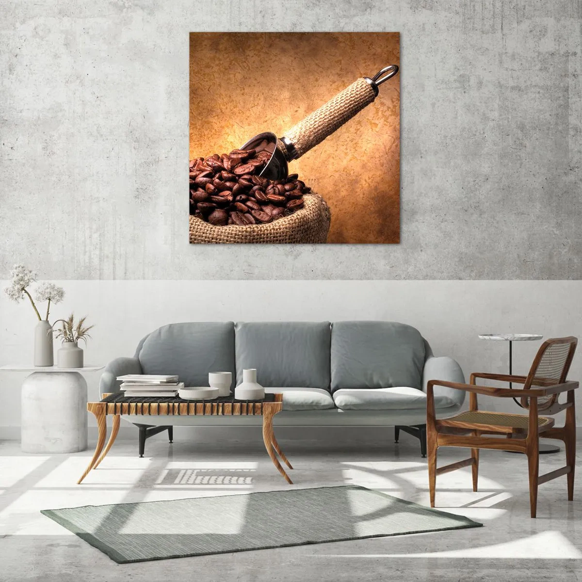 Glasbild - Bild auf glas - An der Quelle des Geschmacks - 70x70 cm