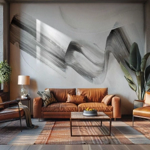 Selbstklebende Fototapete Deluxe Sticker - Lässig zum Spaß - Minimalismus, Abstraktion, Bürste - 200x140 cm